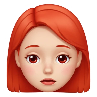 a blushing face sticker
