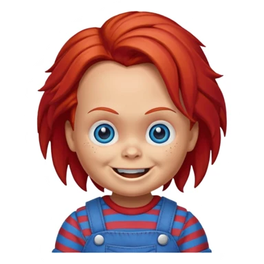 Un emojin de chuky sticker