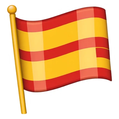 🇨🇴 similar flag with yellow 50% and red 50% 2 strip sticker