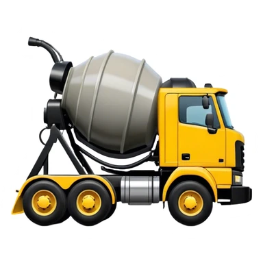 Cement Mixer - Mack Granite (Model Year: 2022) (Iconic colour: Yellow and black) sticker