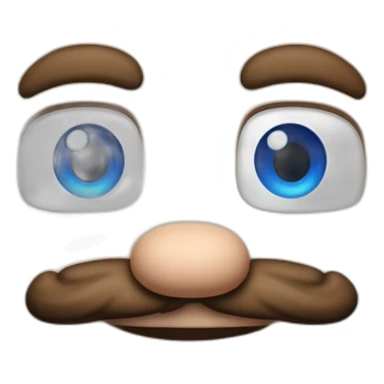 Super mario bros with blue eyes sticker