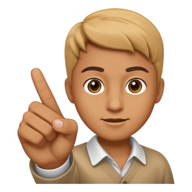 a finger pointing at the camera sticker