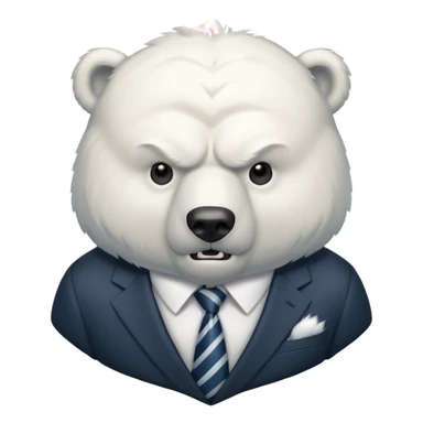 Oso polar millonario bravo sticker