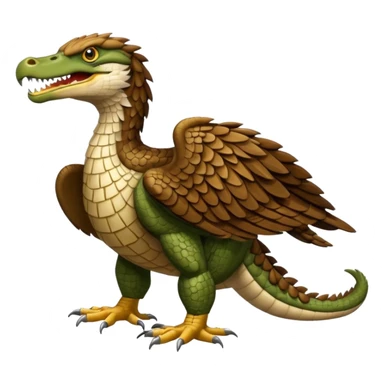Crocodile-Eagle-hybrid, full body sticker