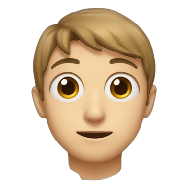 caca avec des yeux mignon sticker