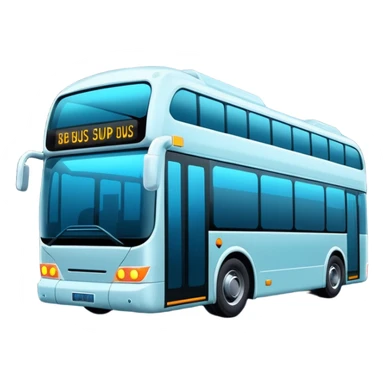 Futuristic city Bus and geolocation  sticker