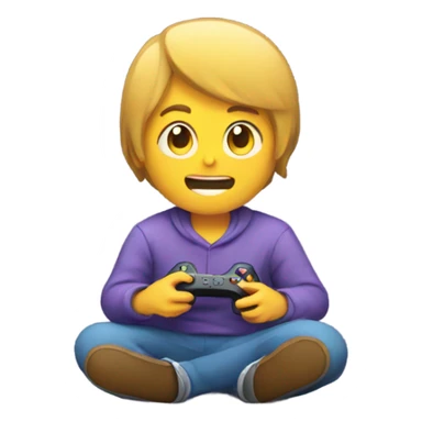 Person Playing videogames sticker