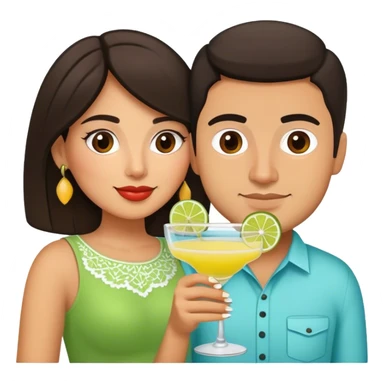Margarita Connoisseur with Latino boyfriend  sticker