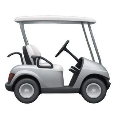 Gray golf cart sticker