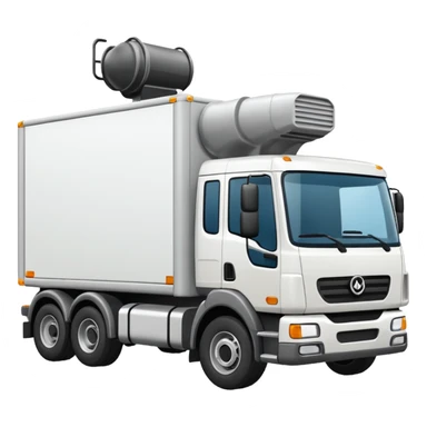 Camion de entregas blanco con mareon sticker