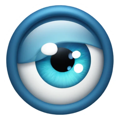 ocean blue eyes sticker