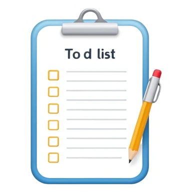 to do list icon. Transparent background sticker