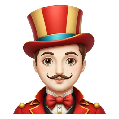 Vintage circus ringmaster sticker