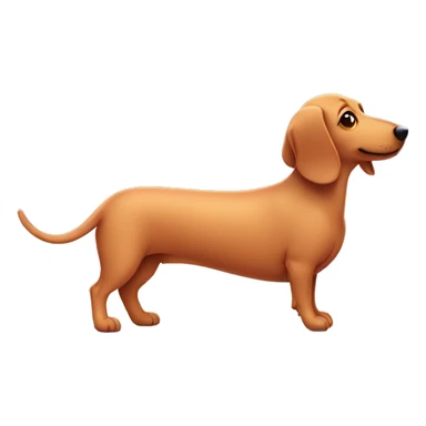 cozy cute sausage dog sticker