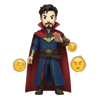 dr strange with classes coding sticker