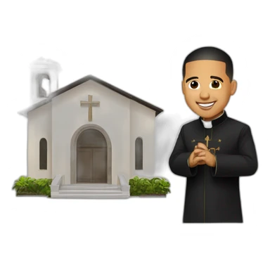 daddy yankee as a catholic pastor sticker