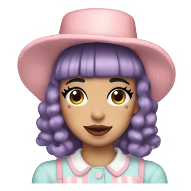 Melanie Martinez with a hat on sticker