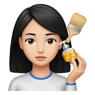 Hair Oiling masajeador cabello sticker