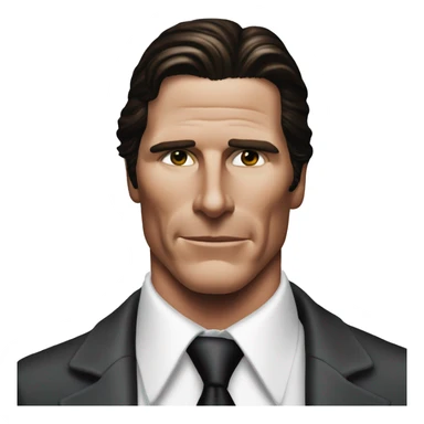 Patrick Bateman Christian bale sticker