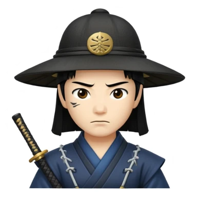 samurai only hat sticker