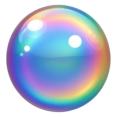 sparkling bubble sticker