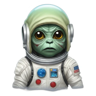 zombie michael jackson in thriller as baby yoda unicorn ferary in an astronaut suit sticker