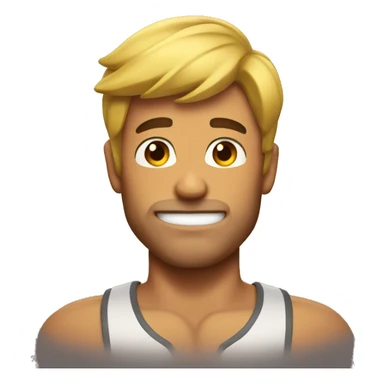 handsome musle sticker