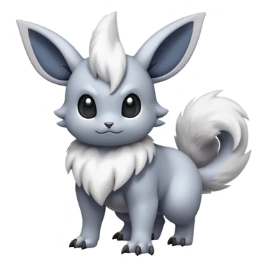 Mewostic-Absol-Minccino-Pokémon-Fakémon-hybrid-creature (full body) sticker