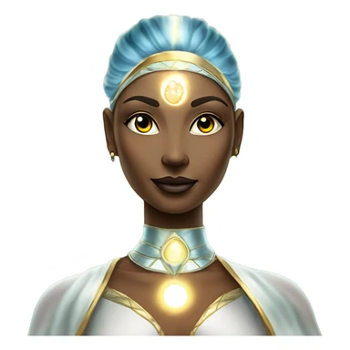 Pleiadian radiant glowing diva woman female third eye sticker