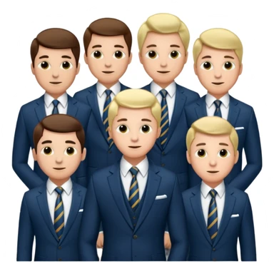 a group of VIP rich finance bro sticker