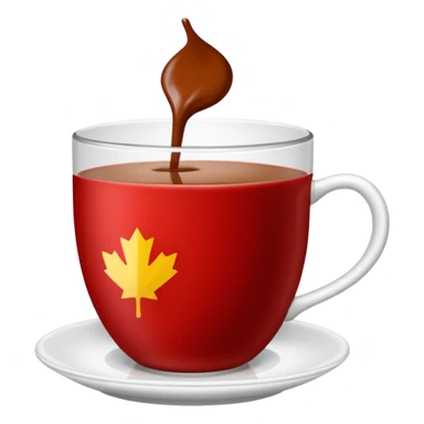 Çay bardağı ile çay sticker