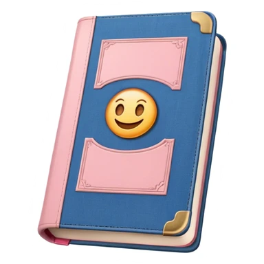 an old vintage romance book with an old cover in light pink and denim blue sticker