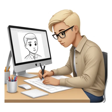 product designer at work sticker