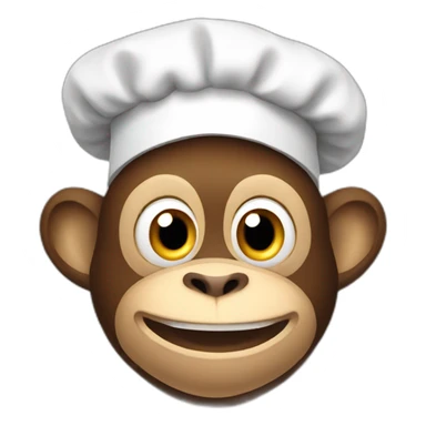 desperate chef monkey sticker
