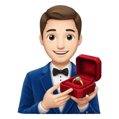 Evlilik teklifi eden erkek sticker