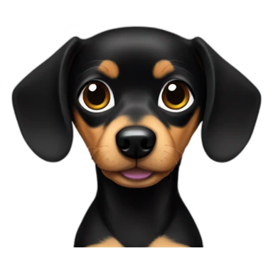 Chiweenie black sticker