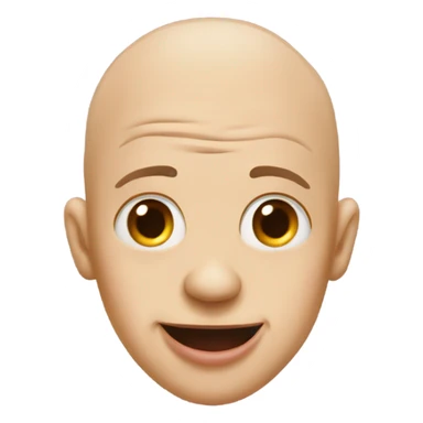 Bald dude sticking his tongue out in a freaky way sticker