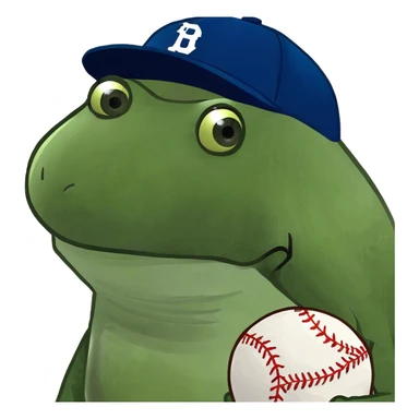 wearing a baseball cap sticker