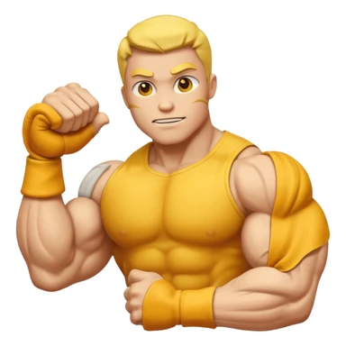 yellow biceps emoji sticker