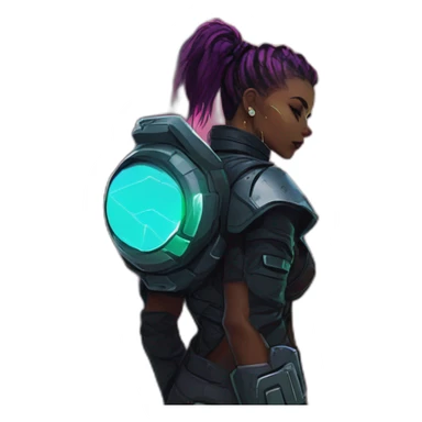 cyberpunk planet scifi roguelike rpg style inspired by slay the spire digital art sticker