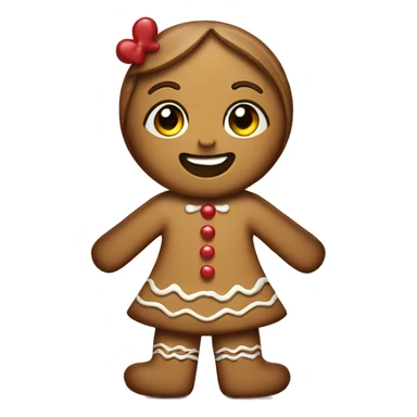 Gingerbread girl sticker