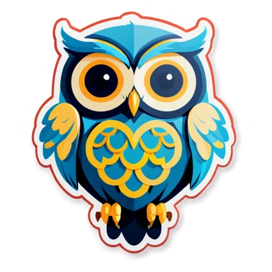 Owl sticker