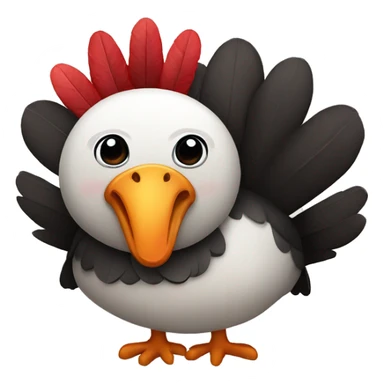 Turkey with a panda sticker