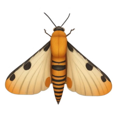 tiger moth sticker