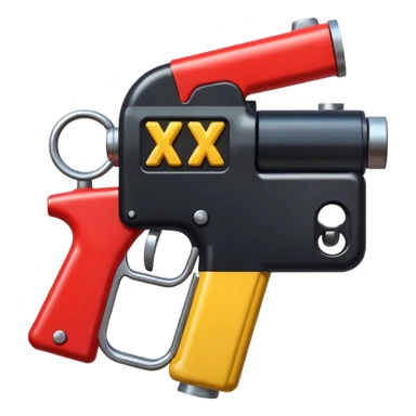i want to make an X letter using 2 gas pump   pistols sticker