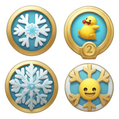 badge, medal, new year, snowflake, pokemon, picture, book, paper sticker