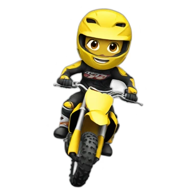 Motocross rider sticker