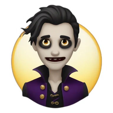 un vampir cu chelie sticker