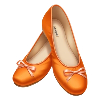 orange ballerina shoes sticker