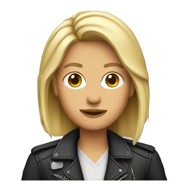 Journalist rocker female sticker